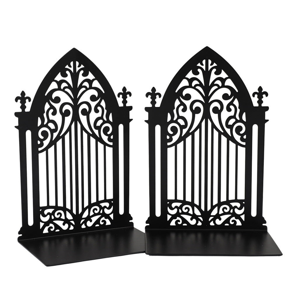 Ornate Metal Bookend Stand