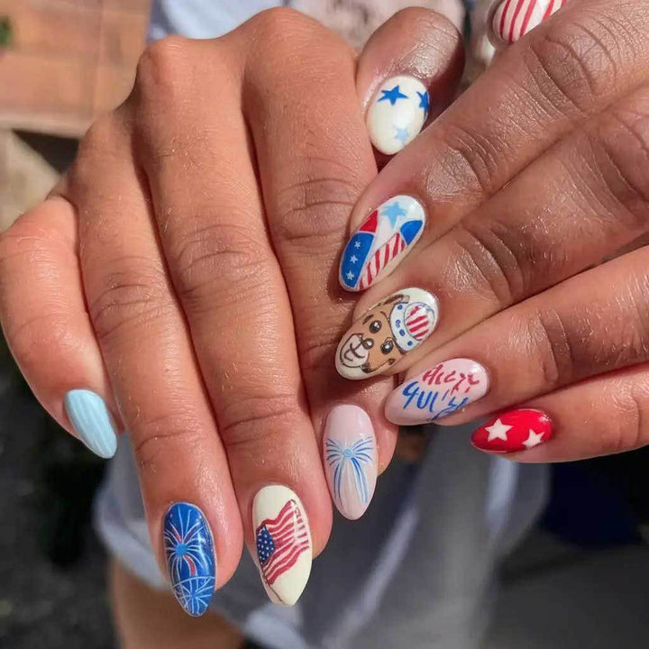 Creative Independence Day Nail Art Set