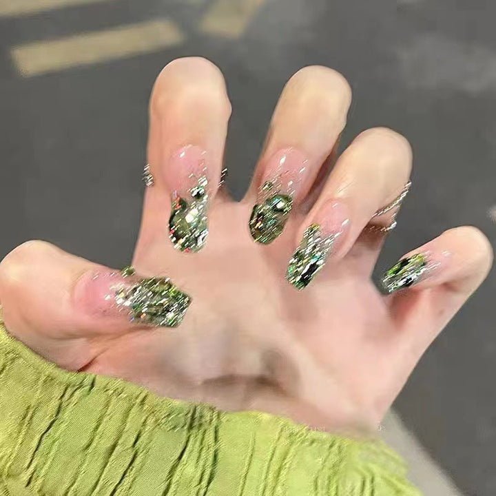 Glittering artificial nails in modern design Kalsten