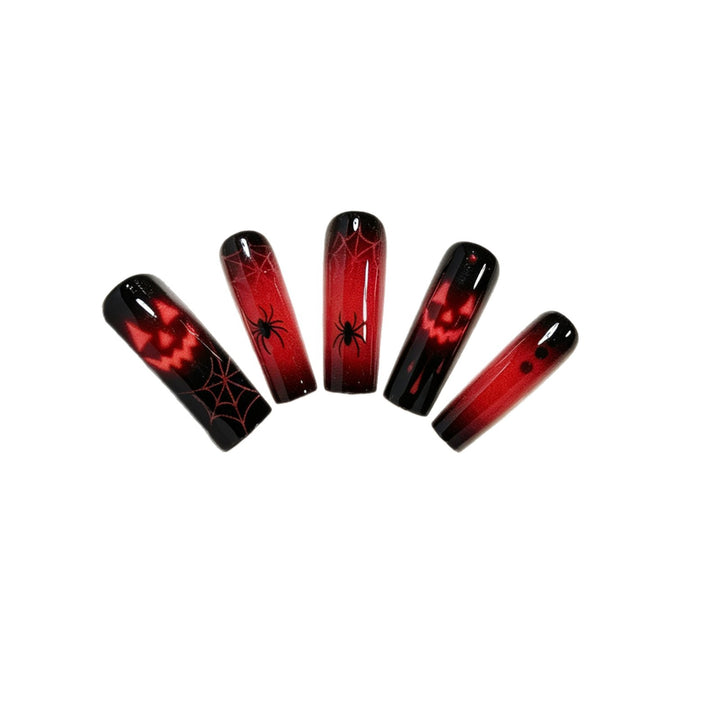 Spooky Themed Press-On Nail Art Kalsten