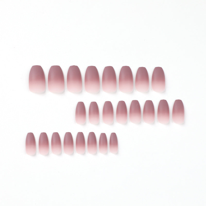 Artistic nail extensions with matte ombre effect Kalsten