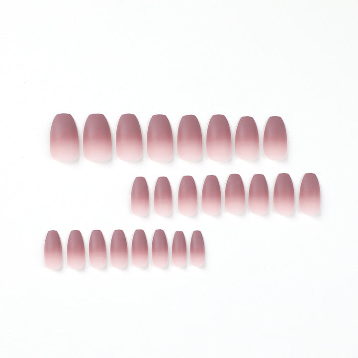 Artistic nail extensions with matte ombre effect Kalsten