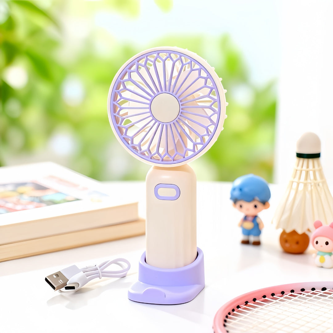 Women's Portable USB Hand Fan with Ergonomic Design Kalsten