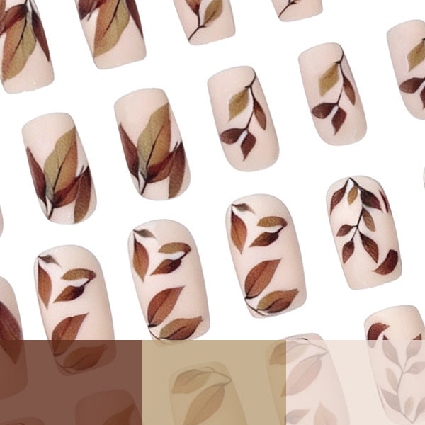 Artistic Fall Leaves Nail Art Kalsten