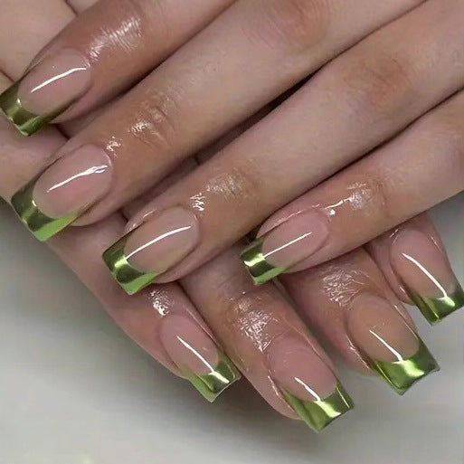 Classic French Tip Nail Enhancements Kalsten