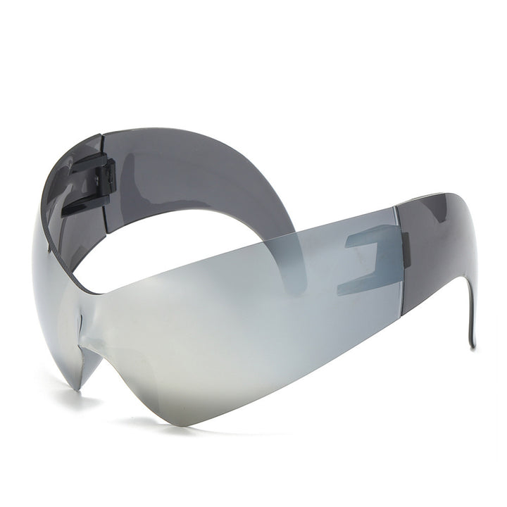 Futuristic Oversized Shield Sunglasses Kalsten