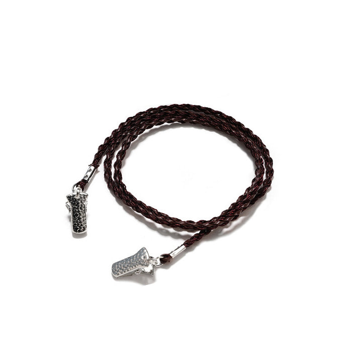 Braided Faux Leather Eyewear Holder Kalsten