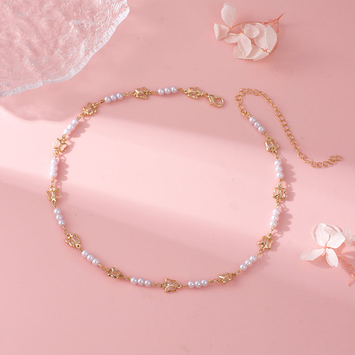 Decorative Pearl and Butterfly Eyewear Chain Kalsten
