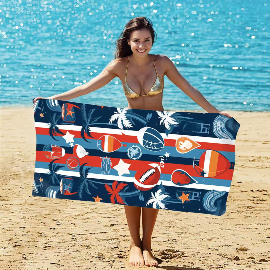 Women's beach towel with creative golf theme Kalsten