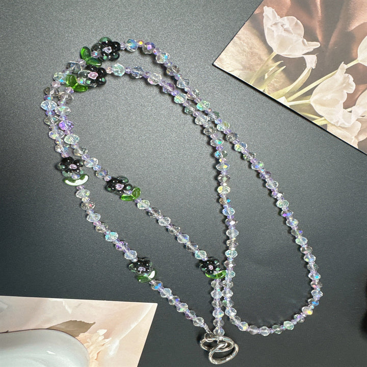 Decorative Floral Beaded Necklace Kalsten