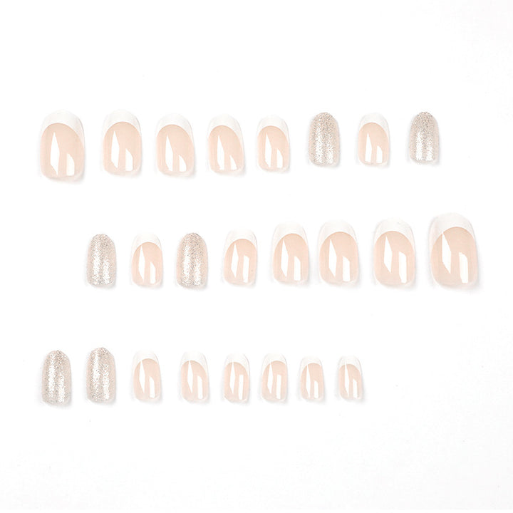 Artistic Nail Extensions with Elegant French Tip Kalsten