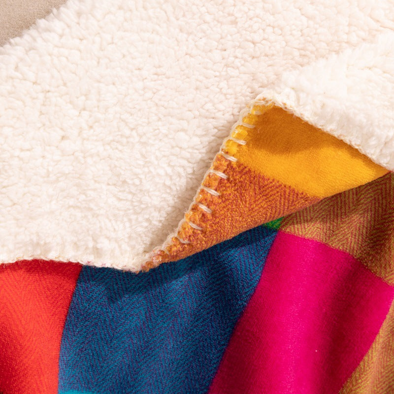 Colorful Patterned Throw Blanket