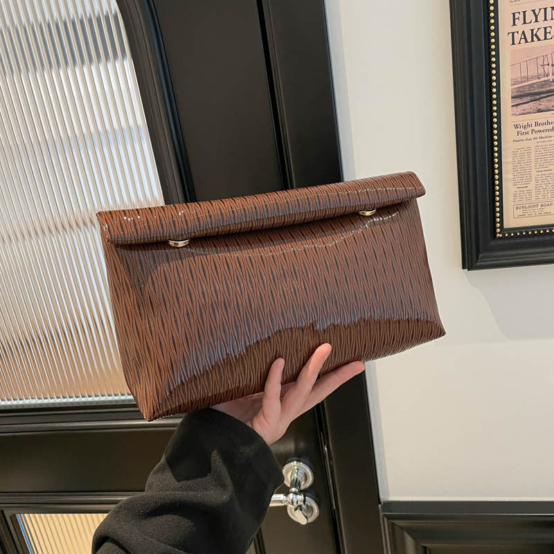 WoGlossy Textured Clutch Purse Kalsten
