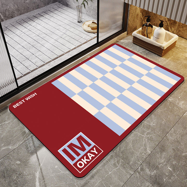 Cheerful Decorative Entrance Mat Kalsten