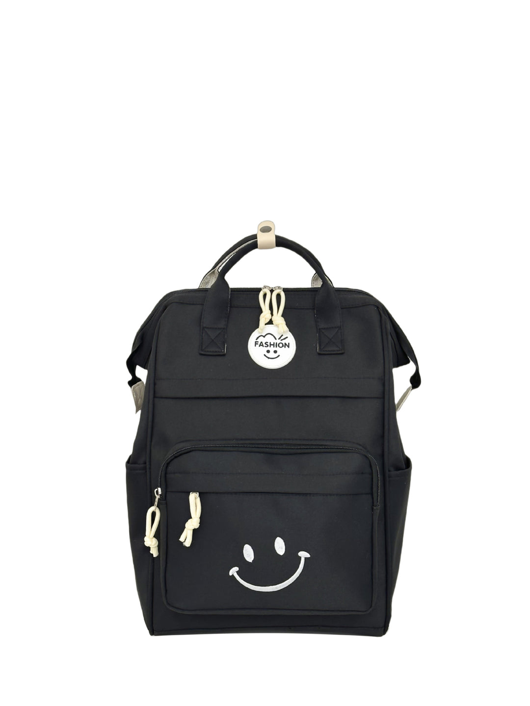 Trendy Multi-Pocket Smiley Face Backpack Kalsten