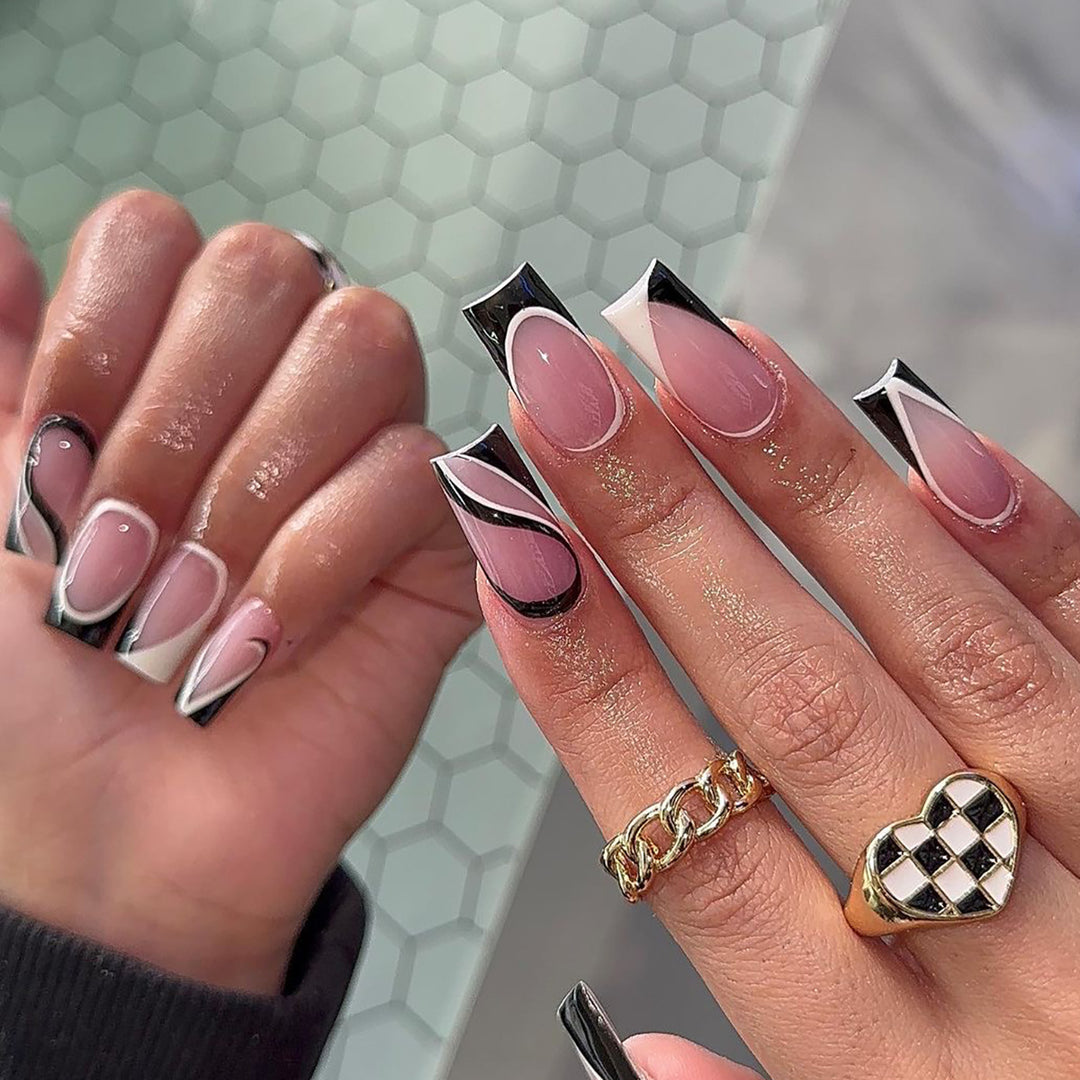 Artful Nail Extensions with Modern Design Kalsten