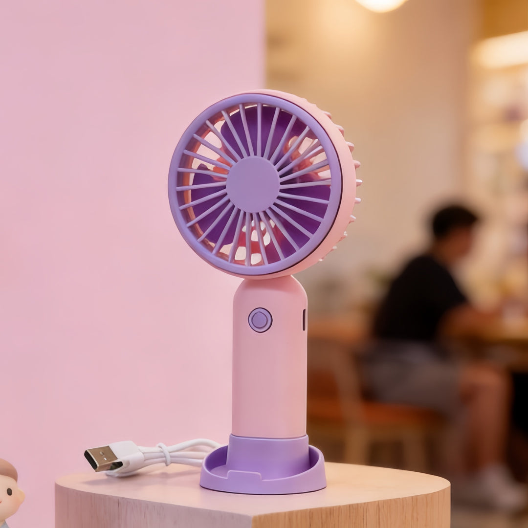 Women Portable USB Hand Fan with Flexibility Kalsten