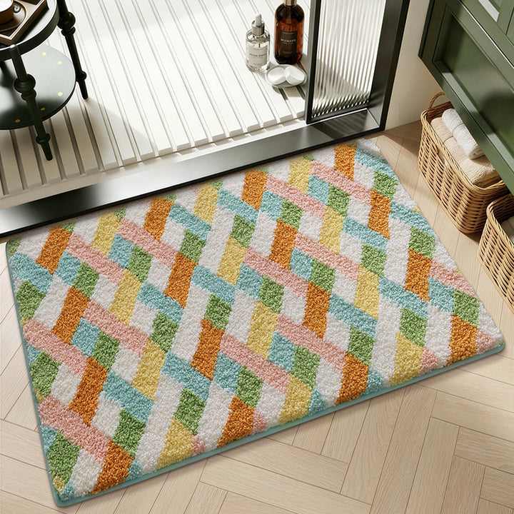 Artistic Abstract Bath Mat Kalsten