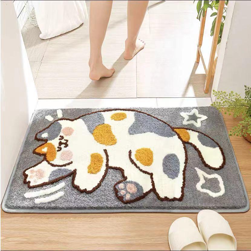 Cute Cartoon Bunny-Themed Bath Mat Kalsten
