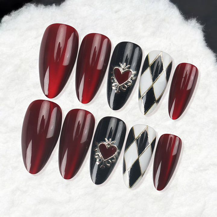 Decorative Press-On Nail Art with Unique Character Designs Kalsten