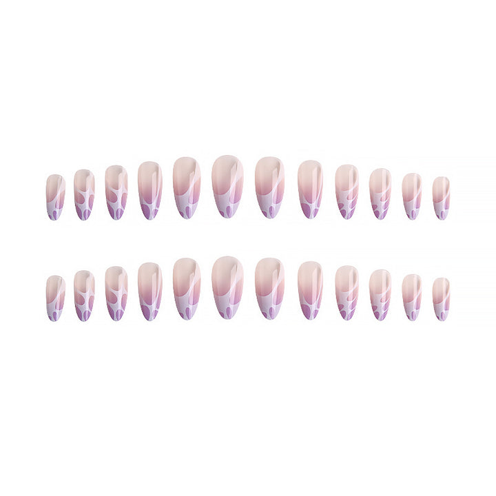 Artistic nail tips with elegant pattern Kalsten