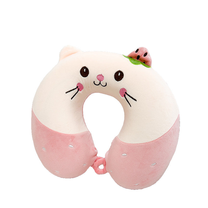 Women Kitten Neck Support Pillow Kalsten