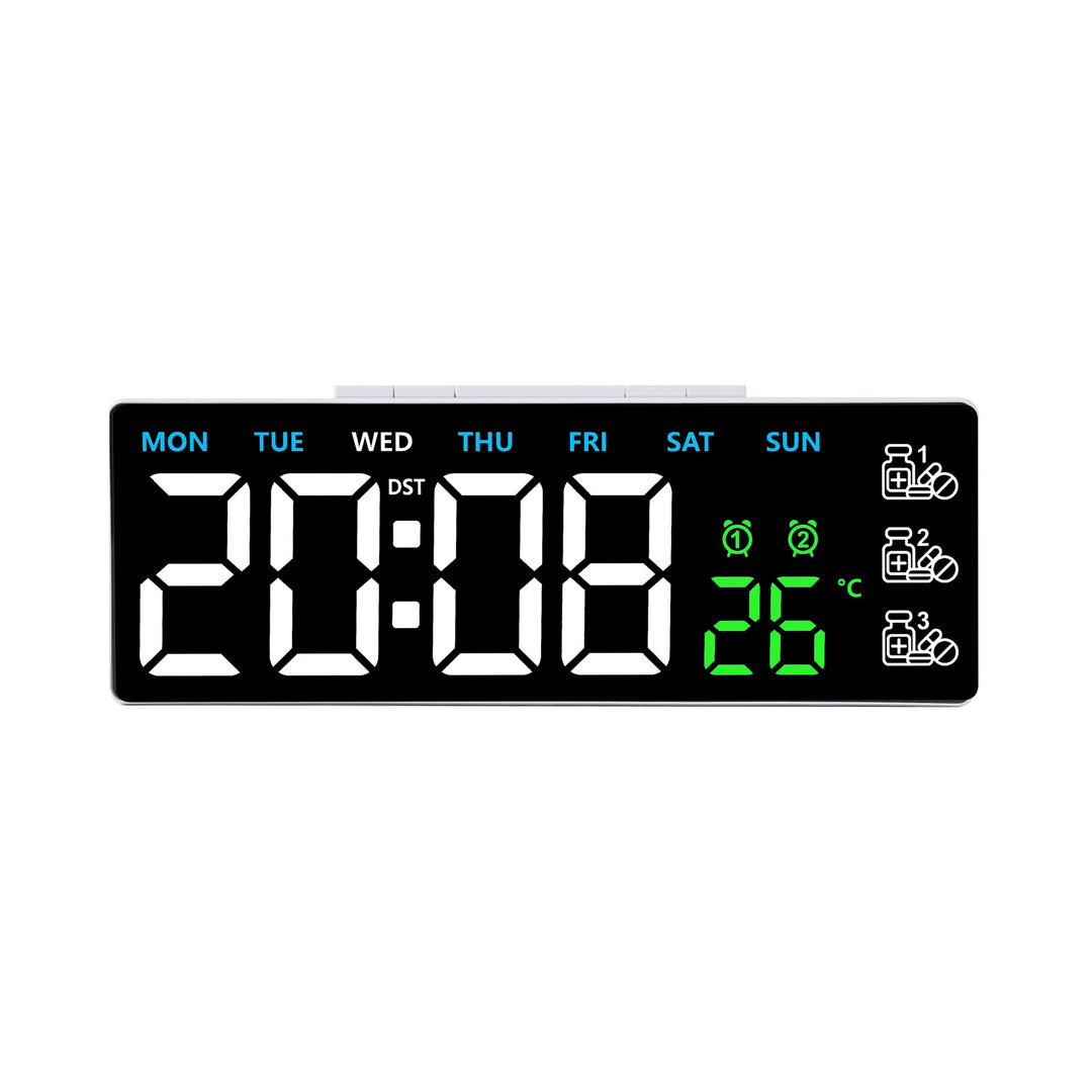 Digital Thermo Alarm Clock with Large LED Display Kalsten