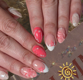 Artistic Starfish Nail Art Enhancements Kalsten