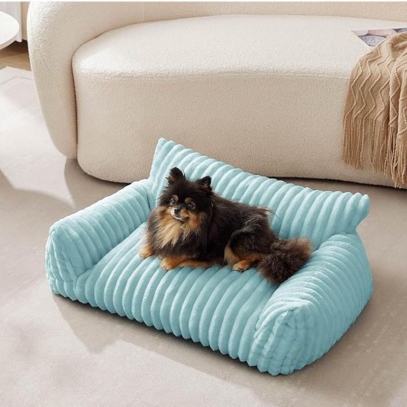 Soft Plush Lounge Dog Bed
