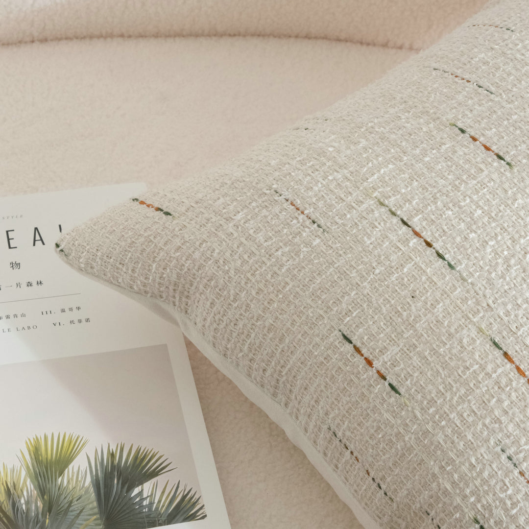 Textured Weave Accent Pillow for Sofa Decor