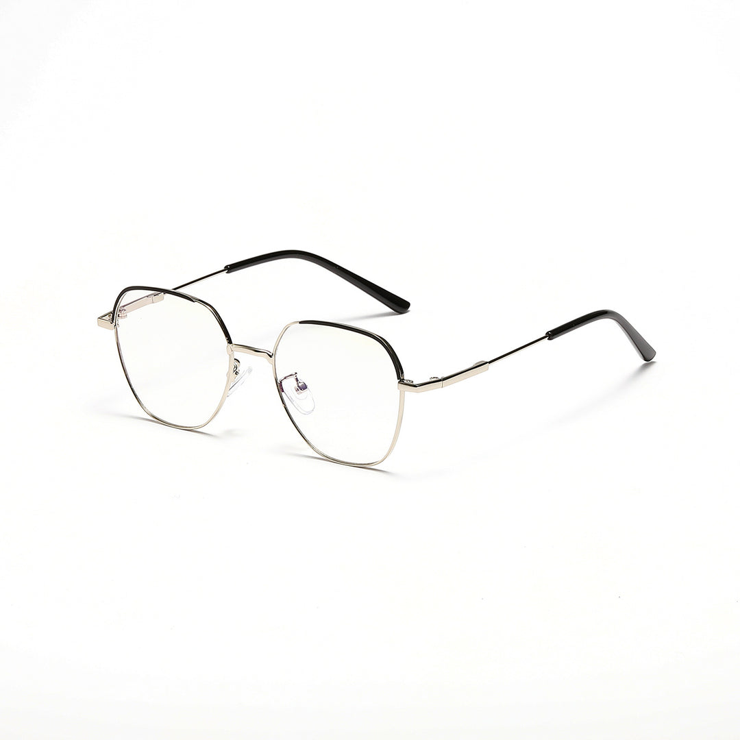 Women’s fashionable sunglasses with slim metal frame and blue lenses Kalsten