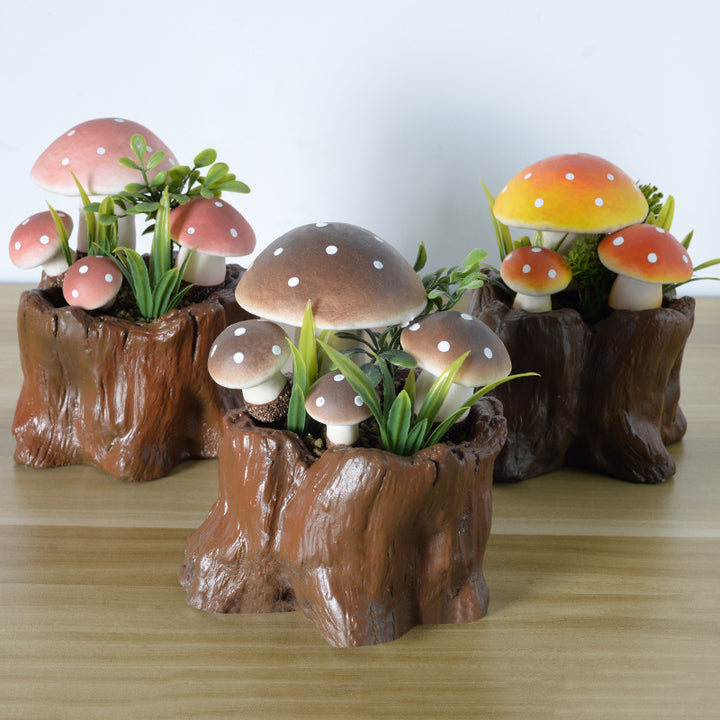 Decorative Mushroom Plant Sculpture
