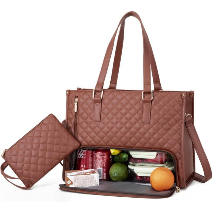 Quilted Multi-Functional Insulated Lunch Tote Kalsten