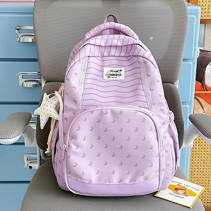 Cute Butterfly Patterned Backpack