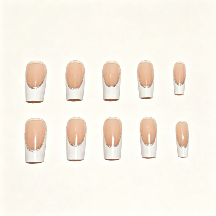 Elegant French Tip Nail Art Set Kalsten