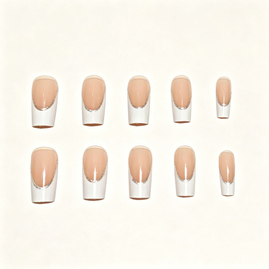 French Tip Gel Nail Art Extensions Kalsten