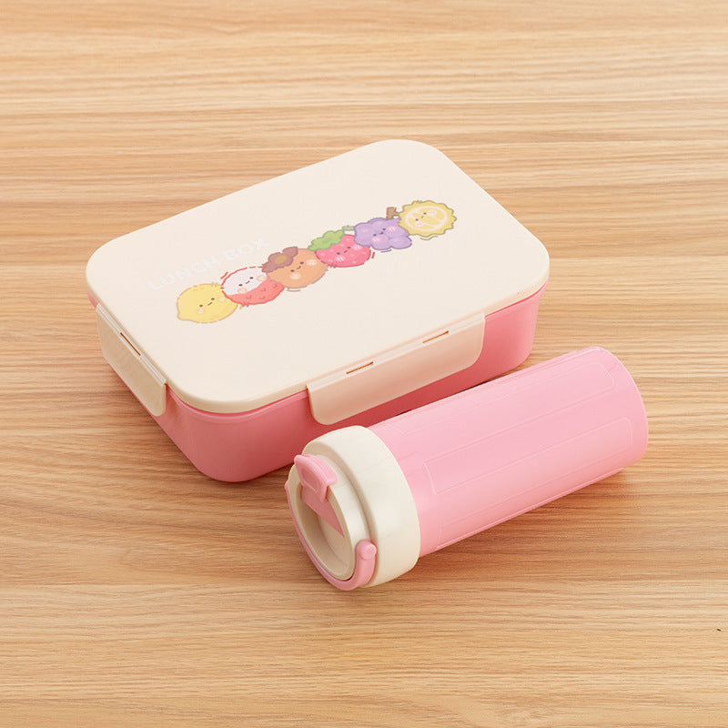 Cute Illustrated Lunch Box Set
