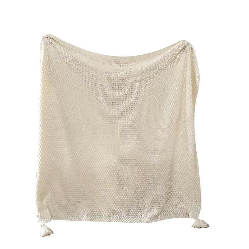 Textured Woven Throw Blanket
