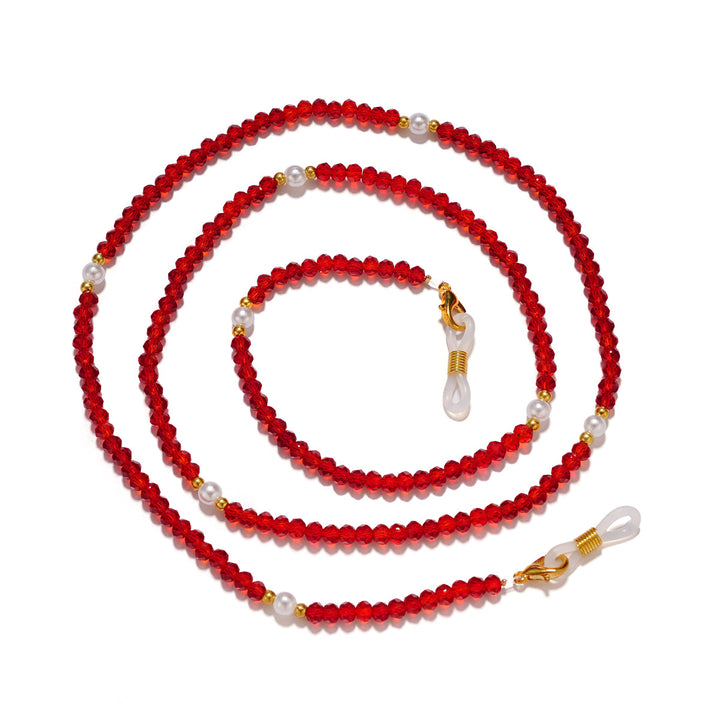 Elegant Crystal Beaded Eyewear Chain Kalsten