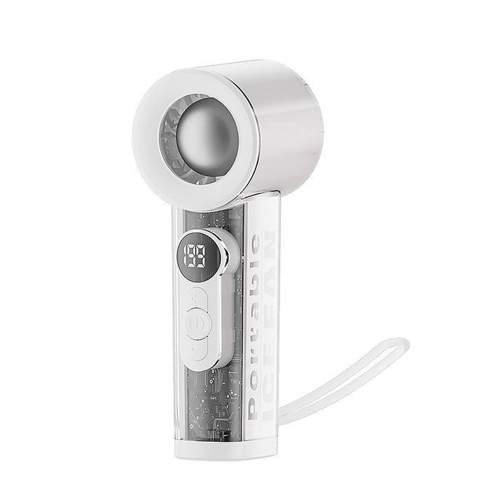 Women's Portable Digital Fan with Temperature Controlled Display Kalsten