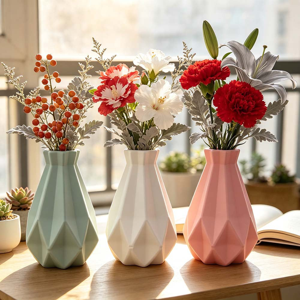 Elegant Geometric Shaped Vase Kalsten