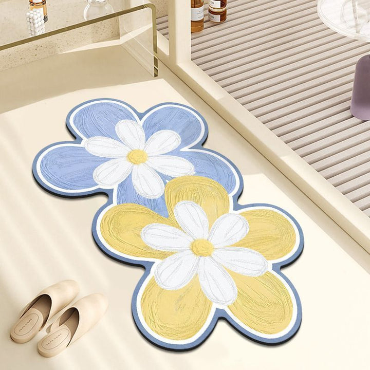 Floral Shaped Area Mat
