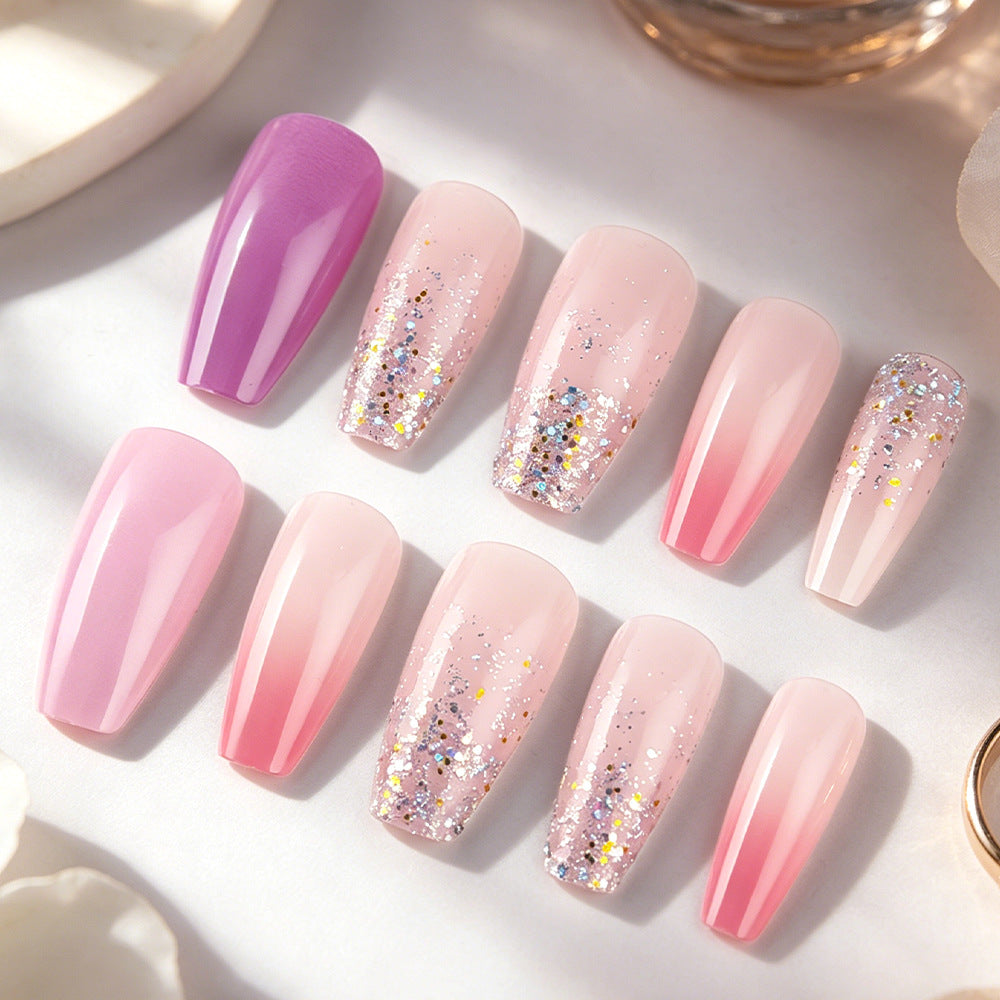 Glamorous Glitter Gel Nail Set Kalsten