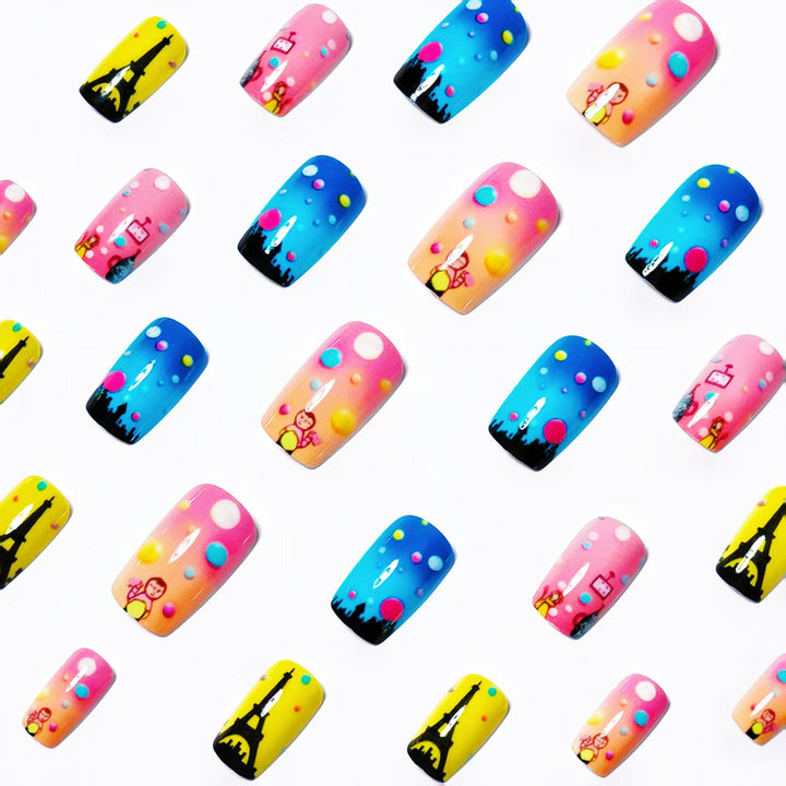 Creative Nail Art with Parisian Motifs Kalsten