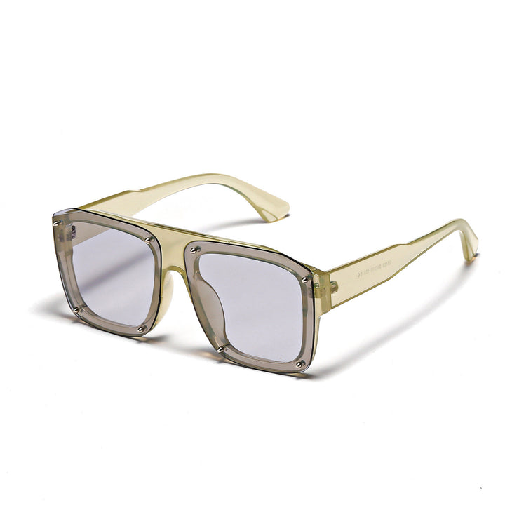 Women's Square Sunglasses with Fashionable Transparent Frame Kalsten