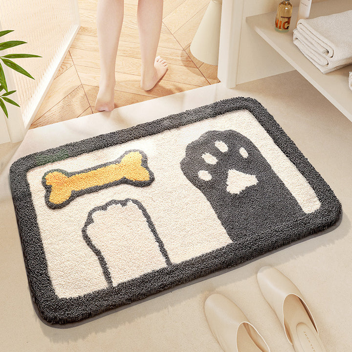 Cute Cartoon Bunny-Themed Bath Mat Kalsten