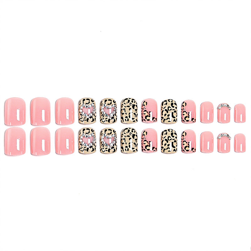 Elegant leopard print artificial nails Kalsten