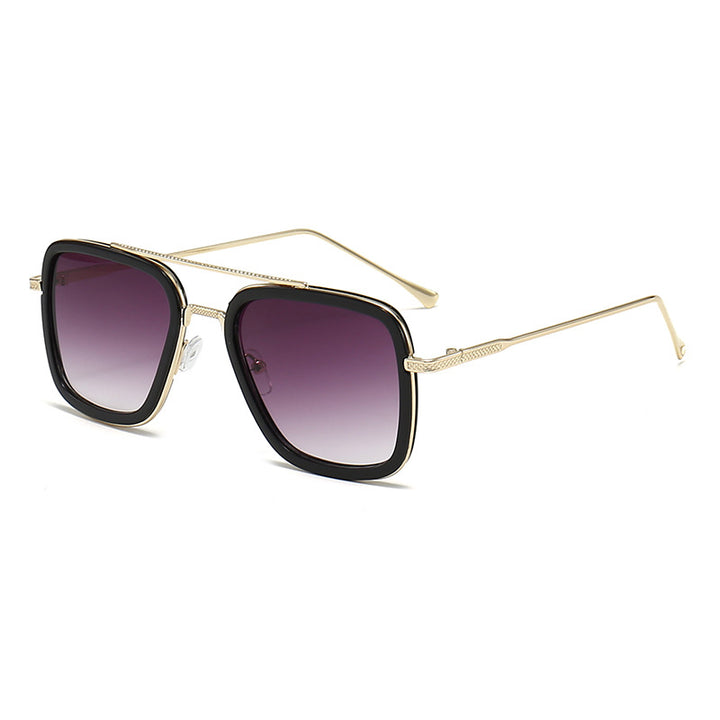 Women's fashionable square sunglasses with glamorous metal frame Kalsten