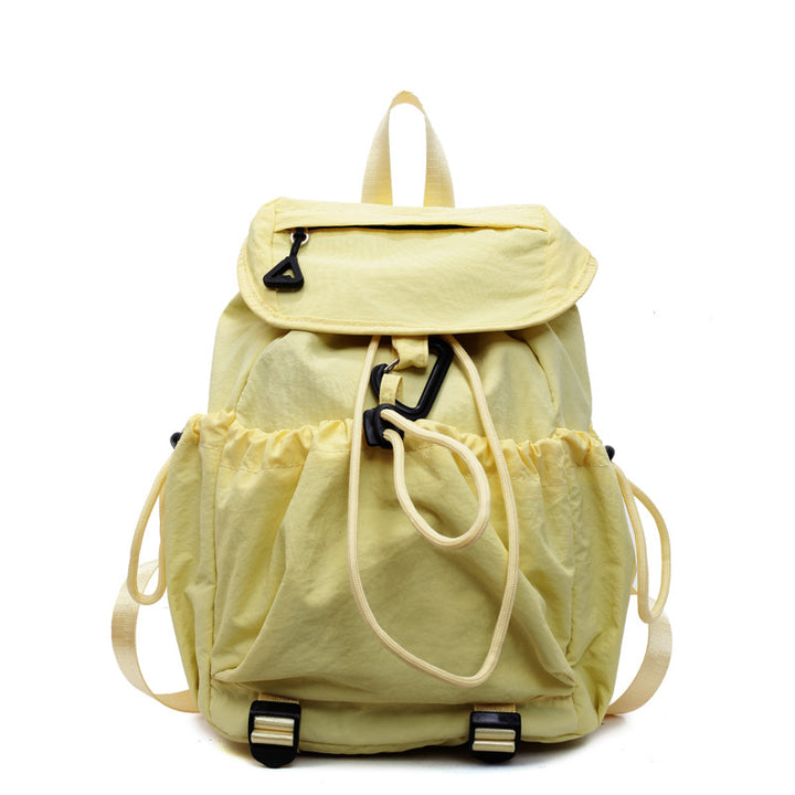 Leisure backpack with elastic drawstring and practical side pockets Kalsten