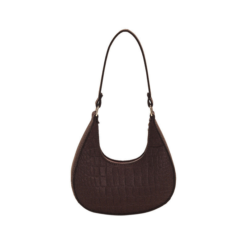 WoCrocodile Texture Handheld Hobo Bag Kalsten